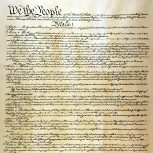 CONSTITUTION. Page one of the Constitution of the United States of America, 1787