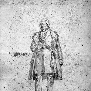 DANIELE MANIN (1804-1857). Venetian patriot and statesman. Sketch for a statue of Manin