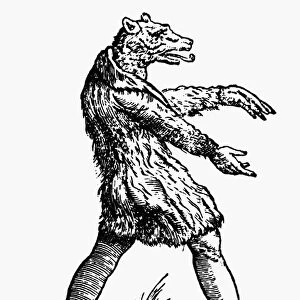 DOG-HEADED MAN, 1642. The Dog-headed man of India