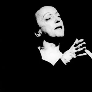 EDITH PIAF (1915-1963). Nee Edith Giovanna Gassion. Photographed in concert, 1961
