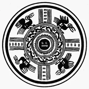 Peruvian Incan Cosmogram Print Peruvian Incan Cosmogram Print