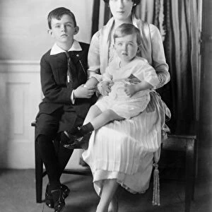 EVALYN WALSH McLEAN (1886-1947). American mining heiress and socialite. With two of her sons