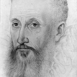 GEORGE TALBOT (1528-1590). 6th Earl of Shrewsbury. Drawing, French, 1582