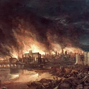 GREAT FIRE OF LONDON, 1666. The Great Fire of London, England, 1666