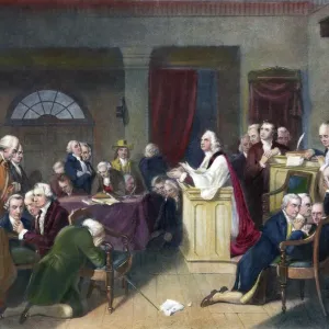 First Continental Congress Print, Mezzotint of Chaplain Jacob Duche First Continental Congress Print, Mezzotint of Chaplain Jacob Duche