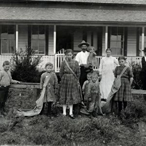 HINE: FARM OWNERS, 1913. The Sulak family on their cotton farm near West, Texas