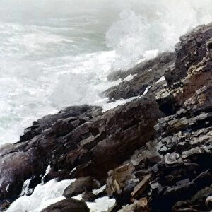 HOMER: HIGH CLIFF, 1894. Winslow Homer: High Cliff, Coast of Maine. Oil, 1894