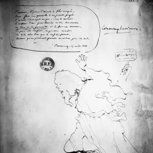 HUGO: LES CONTEMPLATIONS. Manuscript page of the poem, Les Contemplations, by Victor Hugo, 1850s