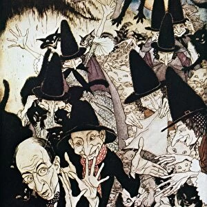 As I Was Going to St. Ives. Illustration by Arthur Rackham for a 1913 edition of Mother Goose