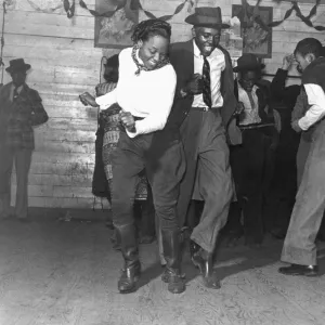 JITTERBUGGING, 1939. In a juke joint on a Saturday night, Clarksdale, Mississippi