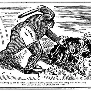 LAWRENCE STRIKE, 1912. Cartoon, 1912, by Art Young on the Lawrence, Massachusetts