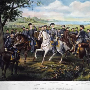 LEE AND HIS GENERALS. Robert E. Lee and his generals