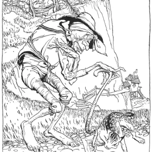 Arthur Rackham's Mother Goose Print, 1913 Arthur Rackham's Mother Goose Print, 1913
