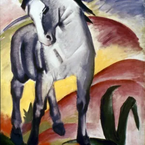 MARC: GREY HORSE, 1911. The Grey Horse I. Painting by Franz Marc