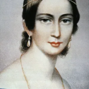 CLARA SCHUMANN Print: 19th Century Lithograph CLARA SCHUMANN Print: 19th Century Lithograph