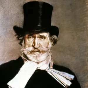 GIUSEPPE VERDI Print, pastel portrait by Giovanni Boldini GIUSEPPE VERDI Print, pastel portrait by Giovanni Boldini