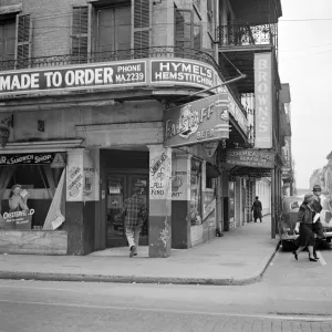 NEW ORLEANS, 1941. Old buildings in New Orleans, Louisiana. Photograph by Marion Post-Wolcott