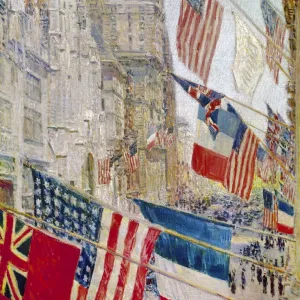 Oil on canvas, 1917, by Childe Hassam