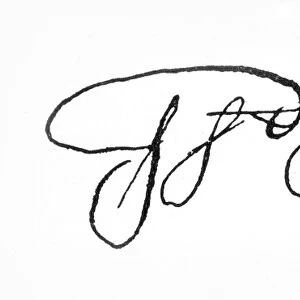 PETER STUYVESANT SIGNATURE. Dutch administrator in America; appointed director