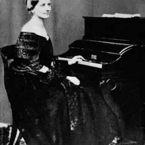 CLARA SCHUMANN Print, 1850 Photograph CLARA SCHUMANN Print, 1850 Photograph
