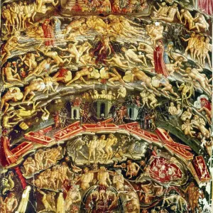Print of Dante led through Hell Print of Dante led through Hell