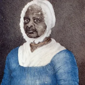Print of Elizabeth Freeman (Mum Bett), American abolitionist, in watercolor Print of Elizabeth Freeman (Mum Bett), American abolitionist, in watercolor