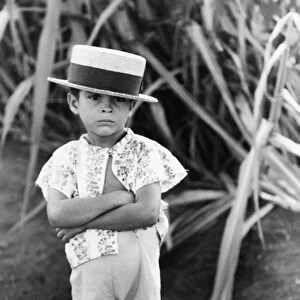 PUERTO RICO: BOY, 1941. Farm boy along the road near Corozal, Puerto Rico