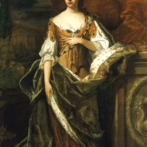 QUEEN ANNE OF ENGLAND (1665-1714). Oil on canvas, attributed to Sir Godfrey Kneller