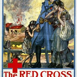 RED CROSS POSTER, 1917. American Red Cross poster from World War I, 1917