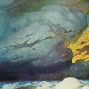 ROBINSON CRUSOE, 1920. Illustration by N. C. Wyeth, 1920