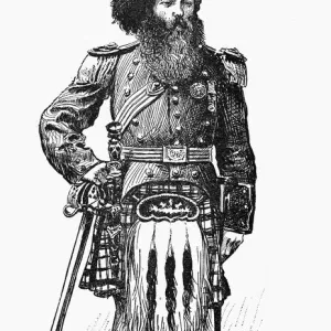 SCOTTISH COLONEL, c1894. Colonel Joseph Laing, of the Disbanded 79th Regiment