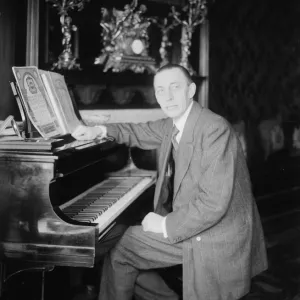 SERGEI RACHMANINOFF (1873-1943). Russian composer, conductor, and pianist. Photograph