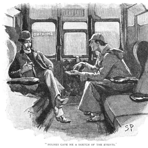 Sherlock Holmes and Doctor John Watson. Illustration by Sidney Paget from the Strand magazine for Sir Arthur Conan Doyles story, The Adventure of Silver Blaze, 1892