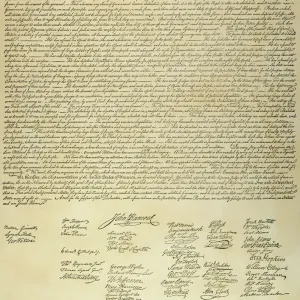 Signed copy of the Declaration of Independence, 4 July 1776