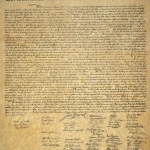 Signed copy of the Declaration of Independence, 4 July 1776