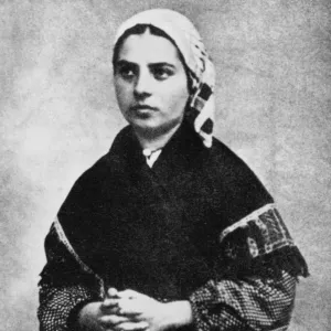 ST. BERNADETTE OF LOURDES (1844-1879). Nee Marie-Bernarde Soubirous