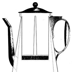 THOMPSON: DRIP COFFEE POT. One of the drip coffee pots invented by Benjamin Thompson, Count Rumford (1753-1814). American physicist and inventor. Line engraving, early 19th century