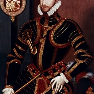 WALTER DEVEREUX (1541-1576). 1st Earl of Essex. English nobleman and general. Oil on panel