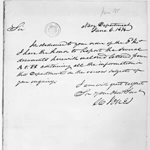 War of 1812: Letter