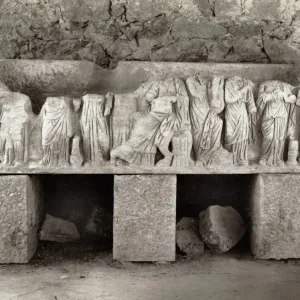 Algeria Roman Sarcophagus Print Algeria Roman Sarcophagus Print