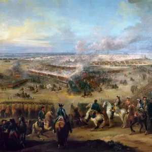 Print of the Battle of Fontenoy, 1745 Print of the Battle of Fontenoy, 1745