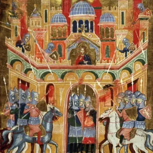 Print of European Knights Capturing Jerusalem Print of European Knights Capturing Jerusalem