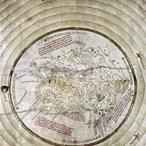WORLD MAP, c1490. Map of the world incorporating the discoveries of Bartholomeu Diaz in 1488