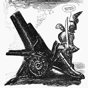 WORLD WAR I: CARTOON, 1915. The Kaisers Terms of Peace. American cartoon, 1915