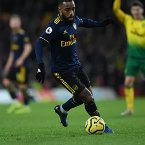 Alexandre Lacazette in Action: Norwich City vs Arsenal, Premier League 2019-20