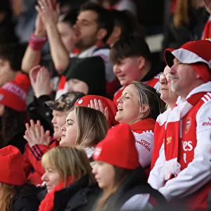Arsenal Fans in Full Support: FA Cup Fourth Round Clash Against Leeds Ladies