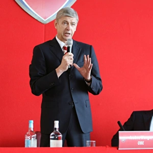 Arsenal manager Arsene Wenger and director Stan Kroenke at the AGM