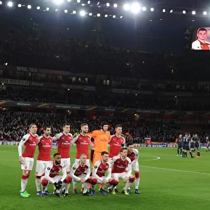 Arsenal team. Arsenal 4: 1 CSKA Moscow. UEFA Europa League. Quarter Final 1st Leg