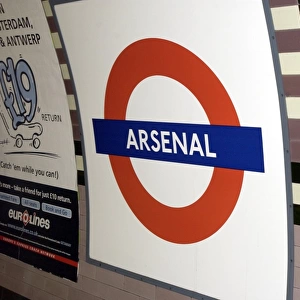 Arsenal Tube sign, 4 / 3 / 03