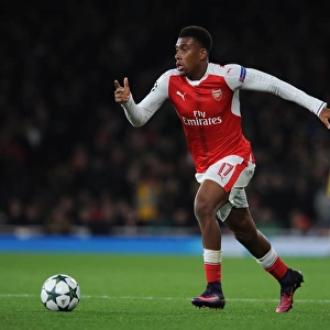 Arsenal's Alex Iwobi Faces Off Against Paris Saint-Germain in the 2016-17 Champions League